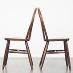 Set Van 10 Vintage Houten Windsor Spijlen Stoelen Uit De Jaren ’70 In Engelse Stijl thumbnail 6