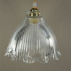 Vintage Lampenkap Holophane Glas Helder thumbnail 2