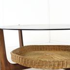 Ronde Vintage Salontafel Met Lectuurhouden 'hilla' thumbnail 10