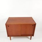 Vintage Deens Kastje Schuifdeuren Teak | Teak Fineer Kastje thumbnail 8