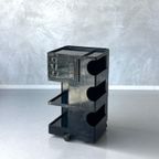 Boby Trolley Joe Colombo Design Vintage Zwart Space Age 1970 thumbnail 4