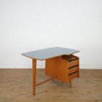 Rare Modernist Desk With Blue Top thumbnail 3
