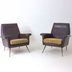 Two Modernist Italian Lounge Chairs thumbnail 6