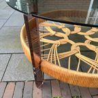 Rattan En Glazen Coffeetable thumbnail 6