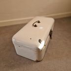 Antieke Broodtrommel Met Patina Emaille Broodbak thumbnail 6