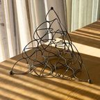 Vintage Stainless Steel Wire Pyramid Fruit Basket thumbnail 6
