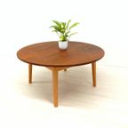 Retro Vintage Tafel Salontafel Rond Jaren 50 / 60 Teakhout thumbnail 3