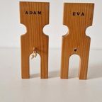 70's Pinewood Adam En Eva Beeldjes Beeldje thumbnail 2