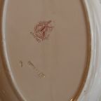Ovale Schaal, Terre De Fer Moulin Des Loups, Athene Model, Rood thumbnail 3
