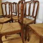 Set Vintage Brocante, Landelijke Eettafelstoelen, Stoelen Set Prijs thumbnail 4