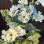 Pieter In'T Hout (1879-1965) "Stilleven Met Bloemen". thumbnail 5