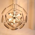 Vintage Design Hanglamp Rookglazen Schijven thumbnail 6