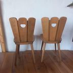 2 Brutalist Vintage Stoelen Frans Jaren 60. thumbnail 3