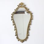 Vintage Grote Bronzen Spiegel Fg, Italie Jaren '60. thumbnail 4