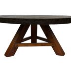 Vintage Salontafel Rond Brutalist Jaren 60 Minimalist Design thumbnail 20