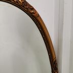 Grote Vintage Ovale Barok Brocante Rococo Spiegel, Schouwspiegel 1 thumbnail 15