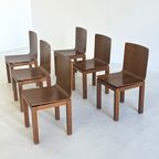 Set Van 6 Minimalistische Italiaanse Vintage Eetkamerstoelen thumbnail 2