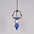 Raak Stalactiet Glazen Hanglamp Blauw, Nanny Still 1960S thumbnail 6