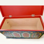 Folk Art Wedding Chest, Hand Painted, Central/Eastern Europe thumbnail 12