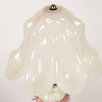 Murano - Opaline - Glasdesign - Tafellamp - Paddenstoel Lamp - Hand Geblazen - 80'S thumbnail 4