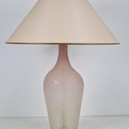 Xl Vintage Fles Tafellamp Vloerlamp Frosted Glas Italië '70 thumbnail 12