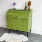 Vintage Opgeknapte Secretaire Bureau Werkplek Klepburo thumbnail 2