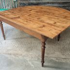 Antieke Tafel Eettafel Franse Wandtafel thumbnail 30