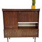 Vintage Highboard Wandmeubel Jaren 60 Rosewood Fineer thumbnail 2