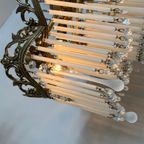 Vintage Art Nouveau Stijl Kroonluchter Teardrops Staafjes thumbnail 10