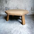 Vintage Eiken Brutalist Coffee Table / Salontafel thumbnail 3