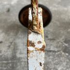 Beautyfull White Patina Iron Serving Trolley 1950’S thumbnail 4