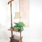 Lectuurtafel Met Lamp | Bijzettafel Eiken Vloerlamp Lectuur thumbnail 3