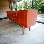 Vintage Xl Teaken Dressoir / Buffetkast / Commode thumbnail 8