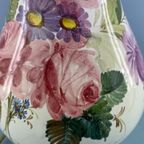 Italiaanse Tafellamp, Bureaulamp, Sfeerlamp Met Bloemen Motief thumbnail 11