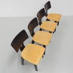 Set Van 4 Pastoe Berkenserie Br 02 Stoelen, Cees Braakman thumbnail 4