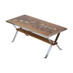 Vintage Keramische Salontafel Tegeltafel Adri Belarti Seventies Design 109Cm thumbnail 10