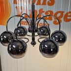 Vintage Italiaanse Hanglamp Bollen Chroom Goffredo Reggiani thumbnail 5