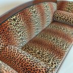 Biedermeyer-Stijl Bank Met Luipaardmotief thumbnail 4