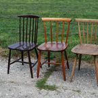 Vintage Houten Spijlenstoelen (3) thumbnail 2