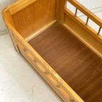 Retro Poppenbed Vintage Poppenwiegje Hout thumbnail 6