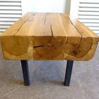 Prachtige Eiken Balken Boomstam Salontafel thumbnail 2