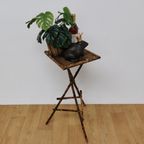 Vintage Bamboe Bijzettafeltje Plantentafeltje Tafeltje 417 thumbnail 7