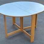 Vintage Ronde Scandinavische Opklapbare Eettafel Design thumbnail 8