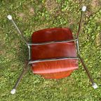 Set Van 6 Pagholz Stoelen Eetkamerstoelen Vintage thumbnail 10