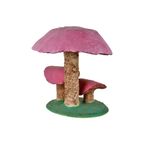 Vintage Paddenstoel Ornament Beeld Xl Sculptuur Papier Maché 46Cm thumbnail 8