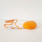 Vintage Oranje Steen Lamp Esprit Desin Lamp Retro Lamp thumbnail 5