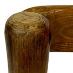 Vintage Brutalist Stoelen Hout Natuurlijk Japandi Set Van 6 thumbnail 20