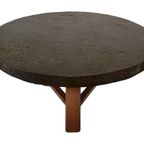 Vintage Salontafel Rond Brutalist Jaren 60 Minimalist Design thumbnail 16