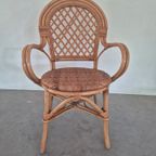 Vintage Boho Rotan Bamboe Stoel thumbnail 5