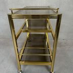 Vintage 80’S Bar Trolley – Hollywood Regency thumbnail 10